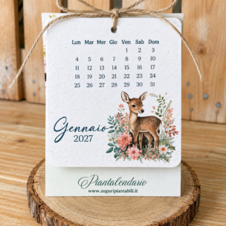 Piantalendario Animaletti del bosco